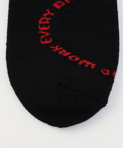 Purple&Yellow（パープルアンドイエロー）の「サークルメッセージアンクルソックス（ソックス/靴下・メンズ・ホワイト/ブラック/グリーン・27.0cm）」の6枚目の写真