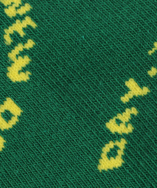 Purple&Yellow（パープルアンドイエロー）の「サークルメッセージアンクルソックス（ソックス/靴下・メンズ・ホワイト/ブラック/グリーン・27.0cm）」の9枚目の写真