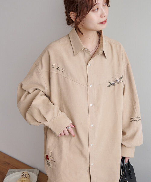 【ユニセックス】ハンドライト刺繍ウエスタンシャツ（シャツ/ブラウス）｜DISCOAT（ディスコート）