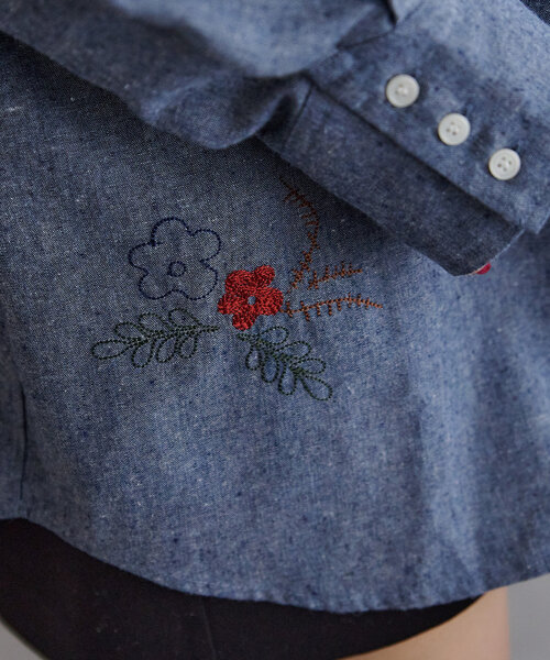 【ユニセックス】ハンドライト刺繍ウエスタンシャツ（シャツ/ブラウス）｜DISCOAT（ディスコート）