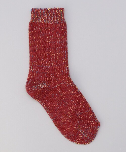 H FOOT WEAR（エイチ フットウェア）】メランジテンジククルーソックス