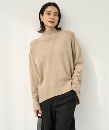 カシミヤブレンド ハイネックニット