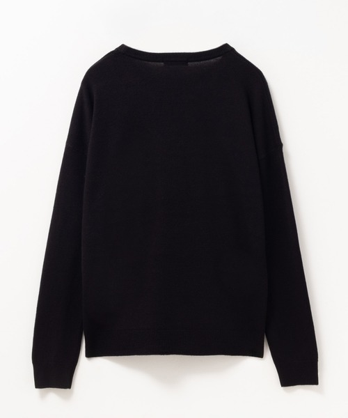 NAVY(ネイビー)の「nAvy 洗えるニット カシミヤタッチクルーネック(ニット/セーター・レディース・イエロー/ブルー系その他/ブラック・M/L)」の12枚目の写真