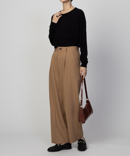 NAVY(ネイビー)の「nAvy 洗えるニット カシミヤタッチクルーネック(ニット/セーター・レディース・イエロー/ブルー系その他/ブラック・M/L)」の10枚目の写真