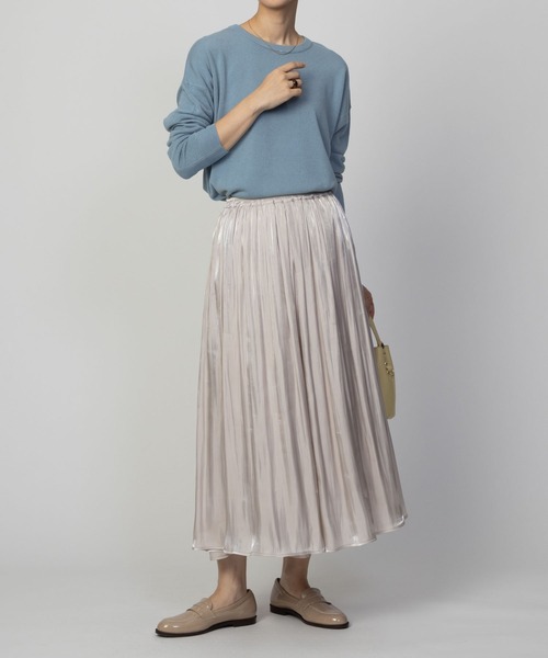 NAVY(ネイビー)の「nAvy 洗えるニット カシミヤタッチクルーネック(ニット/セーター・レディース・イエロー/ブルー系その他/ブラック・M/L)」の17枚目の写真