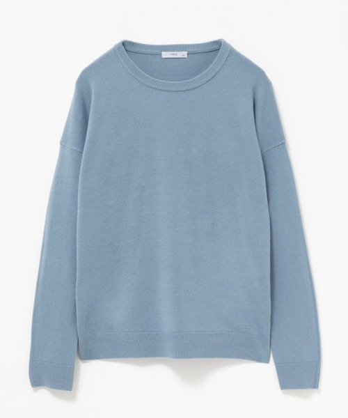 NAVY(ネイビー)の「nAvy 洗えるニット カシミヤタッチクルーネック(ニット/セーター・レディース・イエロー/ブルー系その他/ブラック・M/L)」の18枚目の写真