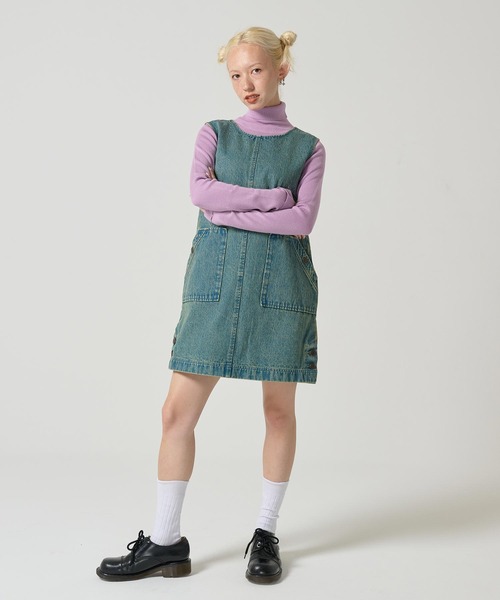 TINA:JOJUN(ティーナジョジュン)の「ハートチャーム付き アンチピリングリブタートルニット TINA:JOJUN(ニット/セーター・レディース・ホワイト/レッド系その他/ピンク系その他/カーキ/ブラック/チャコールグレー・M)」の14枚目の写真
