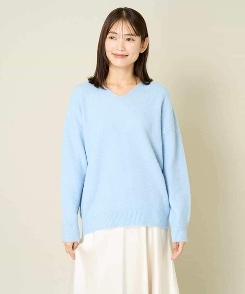 muningwear 水色 Vネック セーター LL　2枚セット muningwear 水色 Vネック セーター LL 2枚セット セール】【新色