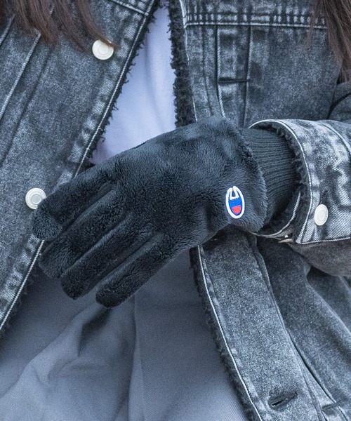 Champion(チャンピオン)の「【k】〔Champion/チャンピオン〕ふわもこ ボアグローブ/手袋(手袋・レディース・ブラウン/ベージュ/ブラック/チャコールグレー・FREE)」の14枚目の写真