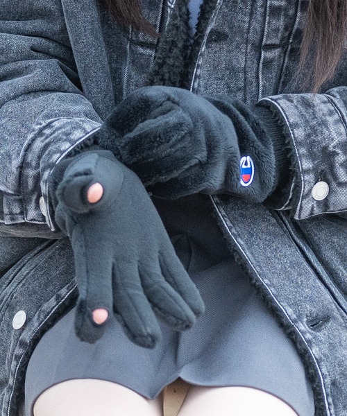 Champion(チャンピオン)の「【k】〔Champion/チャンピオン〕ふわもこ ボアグローブ/手袋(手袋・レディース・ブラウン/ベージュ/ブラック/チャコールグレー・FREE)」の16枚目の写真