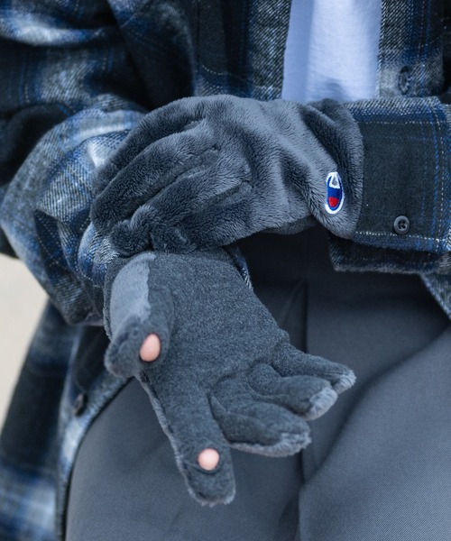 Champion(チャンピオン)の「【k】〔Champion/チャンピオン〕ふわもこ ボアグローブ/手袋(手袋・レディース・ブラウン/ベージュ/ブラック/チャコールグレー・FREE)」の19枚目の写真