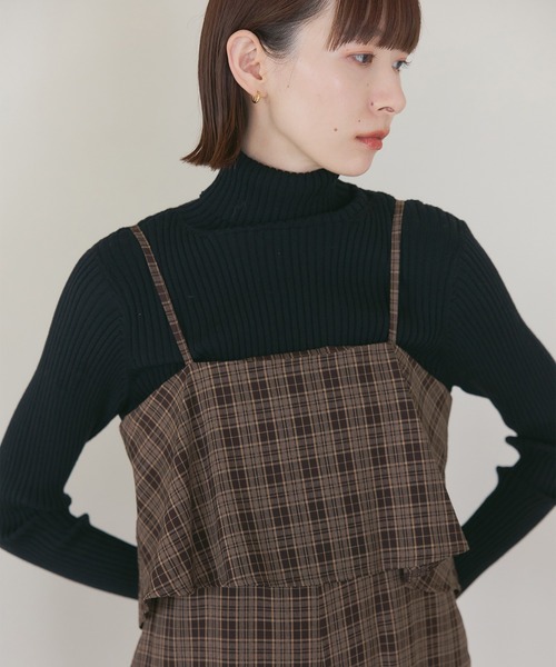 meilmada(メイルマダ)の「【アームウォーマー付】マルチwayバイカラータートルネックリブニット(ニット/セーター・レディース・ブラック/グレー・FREE)」の19枚目の写真