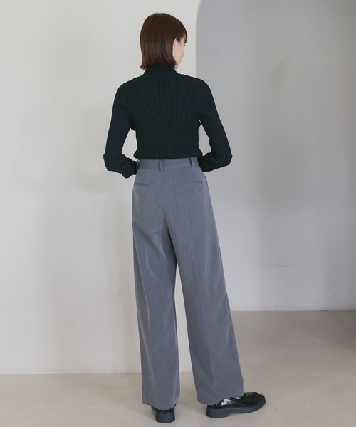 meilmada(メイルマダ)の「【アームウォーマー付】マルチwayバイカラータートルネックリブニット(ニット/セーター・レディース・ブラック/グレー・FREE)」の18枚目の写真