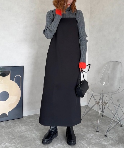 meilmada(メイルマダ)の「【アームウォーマー付】マルチwayバイカラータートルネックリブニット(ニット/セーター・レディース・ブラック/グレー・FREE)」の22枚目の写真