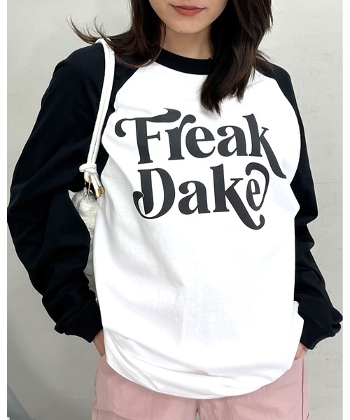 RGY(アールジーワイ)の「【RGY】FREAK DAKE ラグランロンT(Tシャツ/カットソー・メンズ・ブラック/ネイビー/バーガンディー・MEDIUM/LARGE/X-LARGE)」の8枚目の写真