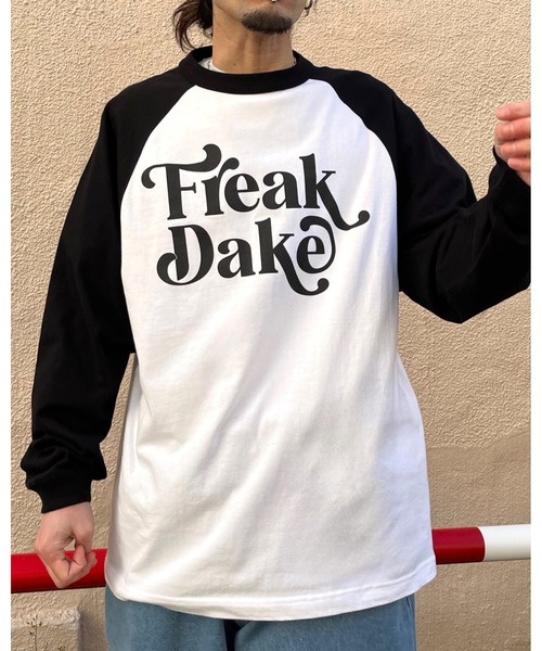 RGY(アールジーワイ)の「【RGY】FREAK DAKE ラグランロンT(Tシャツ/カットソー・メンズ・ブラック/ネイビー/バーガンディー・MEDIUM/LARGE/X-LARGE)」の14枚目の写真