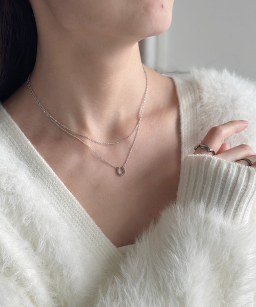 セール】2連ホースシューネックレス（ネックレス）｜sowang（ソワン