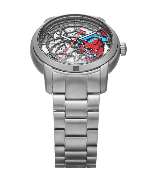 FOSSIL（フォッシル）の「フォッシル | マーベル MARVEL x Fossil SPIDER-MAN 限定版 腕時計 メンズ オートマティックウォッチ ステンレス LE1197SET（アナログ腕時計・メンズ・シルバー・FREE）」の2枚目の写真