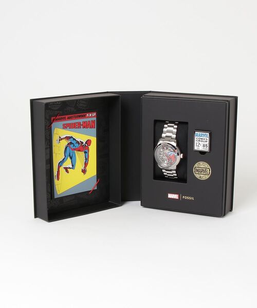 FOSSIL（フォッシル）の「フォッシル | マーベル MARVEL x Fossil SPIDER-MAN 限定版 腕時計 メンズ オートマティックウォッチ ステンレス LE1197SET（アナログ腕時計・メンズ・シルバー・FREE）」の8枚目の写真