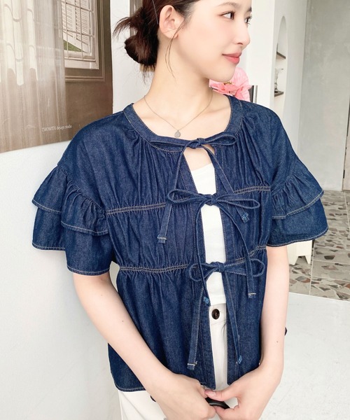 ◆ライトオンスデニムブラウス human woman｜◇ライトオンスデニムブラウス | Rakuten Fashion
