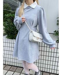 PHILLY | 【PHILLY】ウエストタック襟付きワンピース(ワンピース)