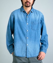 OMNIGOD | [OMNIGOD mens / オムニゴッド] 5.5oz デニム スプレッドカラーシャツ(シャツ/ブラウス)