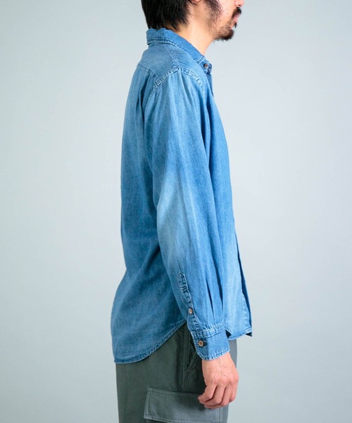 OMNIGOD mens / オムニゴッド] 5.5oz デニム スプレッドカラー