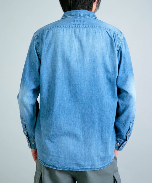 OMNIGODデニムシャツ OMNIGOD mens / オムニゴッド] 5.5ozデニム スプレッドカラー