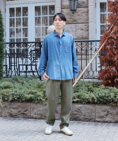 OMNIGOD（オムニゴッド）の「[OMNIGOD mens / オムニゴッド] 5.5oz デニム スプレッドカラーシャツ（シャツ/ブラウス・メンズ・インディゴブルー・3/2/4）」の18枚目の写真