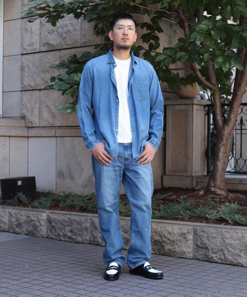 OMNIGOD（オムニゴッド）の「[OMNIGOD mens / オムニゴッド] 5.5oz デニム スプレッドカラーシャツ（シャツ/ブラウス・メンズ・インディゴブルー・3/2/4）」の19枚目の写真