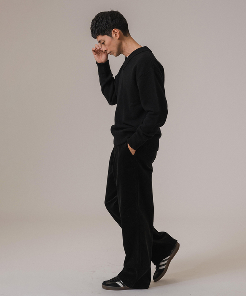 EDIFICE(エディフィス)の「Letiquette × ETS.MATERIAUX FRENCH ARMY V-KNIT(ニット/セーター・メンズ・ブラック/レッド/キャメル・1/2/3)」の6枚目の写真