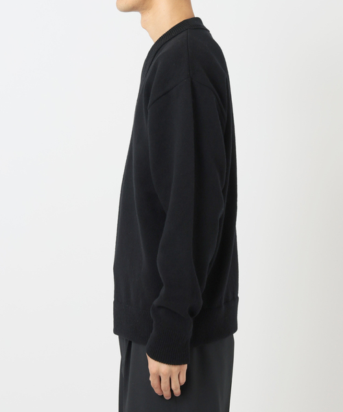EDIFICE(エディフィス)の「Letiquette × ETS.MATERIAUX FRENCH ARMY V-KNIT(ニット/セーター・メンズ・ブラック/レッド/キャメル・1/2/3)」の21枚目の写真
