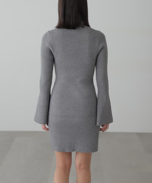 FREE'S MART（フリーズマート）の「◆ボトルネックリブニットミニワンピース（ワンピース・レディース・ホワイト系その他/グレー/ブラック・FREE）」の15枚目の写真