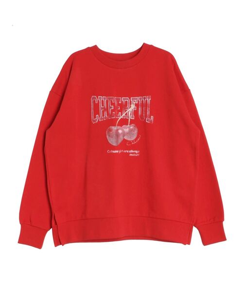 UNDERCOVER チェリーグラフィック スウェット セール】CRASH CHERRY PRINT BIG SWEAT/クラッシュチェリー