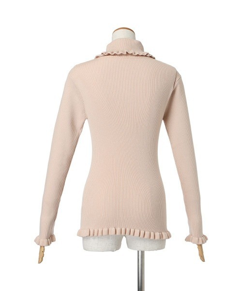 【セール】ローズモチーフ付きタートルニットプルオーバー/F&A/fint（ニット/セーター）｜F i.n.t（フィント）