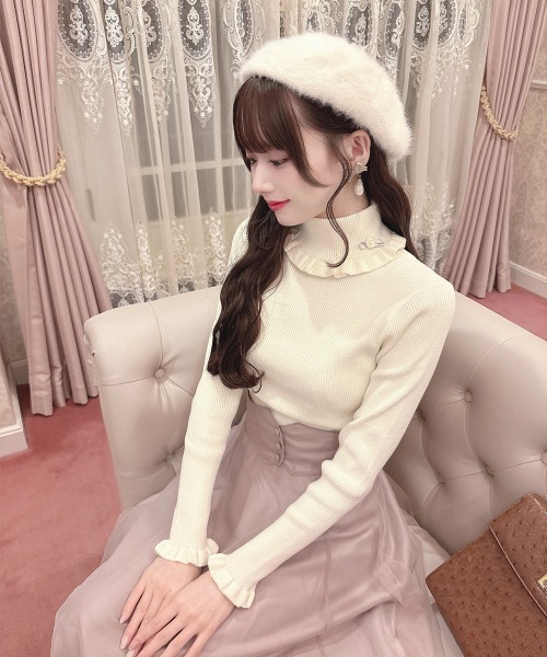 極美品✨アディアム タートルネック ニット カシミヤ100% ローズクォーツ F 極美品✨アディアム タートルネック ニット カシミヤ100% ローズ