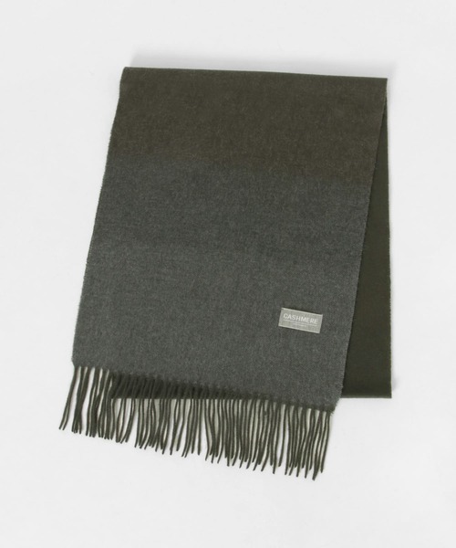 URBAN RESEARCH（アーバンリサーチ）の「チェックグラデーションカシミヤマフラー（マフラー・メンズ・ブラック系その他/グリーン系その他/レッド系その他/ブルー系その他・FREE）」の8枚目の写真