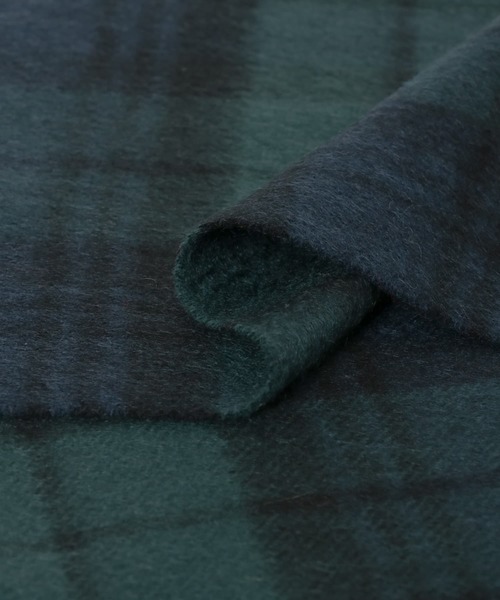 URBAN RESEARCH（アーバンリサーチ）の「チェックグラデーションカシミヤマフラー（マフラー・メンズ・ブラック系その他/グリーン系その他/レッド系その他/ブルー系その他・FREE）」の12枚目の写真