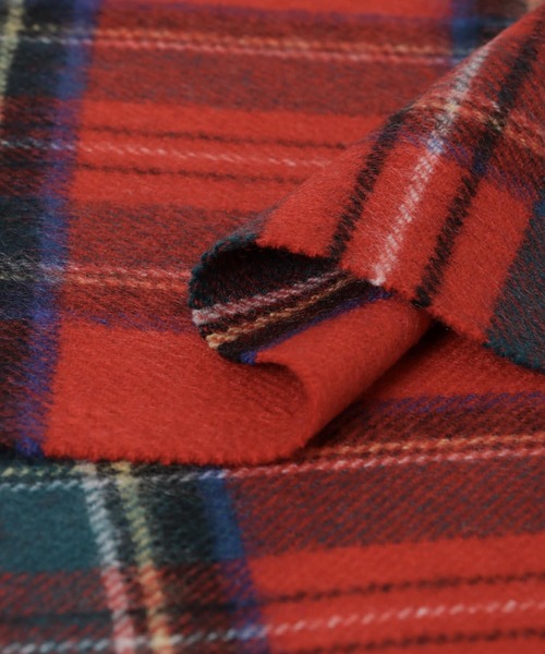 URBAN RESEARCH（アーバンリサーチ）の「チェックグラデーションカシミヤマフラー（マフラー・メンズ・ブラック系その他/グリーン系その他/レッド系その他/ブルー系その他・FREE）」の13枚目の写真