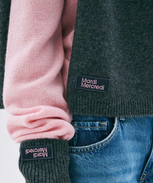 WOOL MUFFLER SQUARE LOGO（マフラー）｜Mardi Mercredi