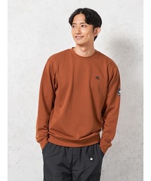 LOGOS（ロゴス）の「【LOGOS-ロゴス-】 裏毛トレーナー 吸汗速乾 カジュアルインナー 無地 秋冬（スウェット）」