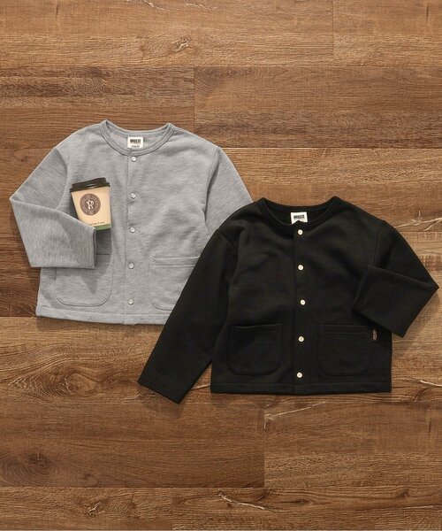 BREEZE（ブリーズ）の「【プチフォーマルとしても！】ベーシックカーディガン（カーディガン/ボレロ・キッズ・ブラック/グレー・90/100/110/120/130）」の10枚目の写真