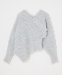 THROW by SLY | THROW SLANT NECK MG TOPS スラント ネック ミドルゲージ トップス(ニット/セーター)