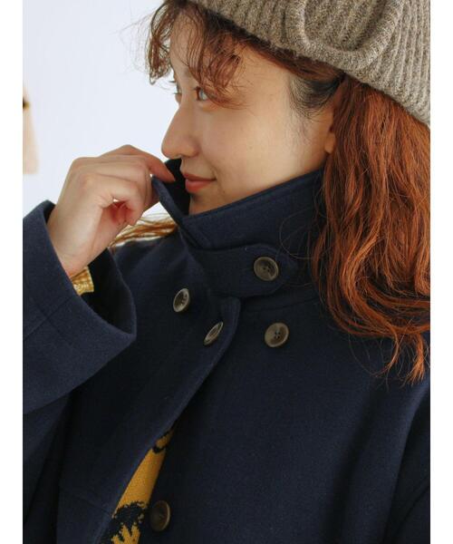 Samansa Mos2（サマンサ モスモス）の「取り外しボア襟付ミドル丈コート（その他アウター・レディース・カーキ/ベージュ/ネイビー・F）」の12枚目の写真