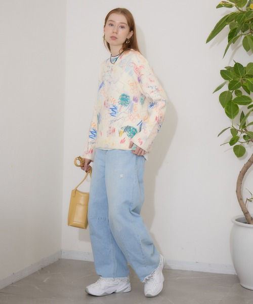 Paradise Picnic(パラダイスピクニック)の「カラープリントニット(ニット/セーター・レディース・その他2/その他1/その他3・FREE)」の4枚目の写真