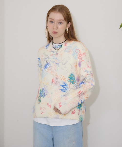 Paradise Picnic(パラダイスピクニック)の「カラープリントニット(ニット/セーター・レディース・その他2/その他1/その他3・FREE)」の8枚目の写真