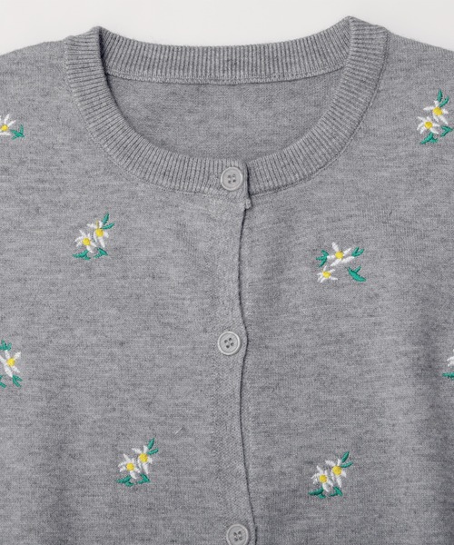 セール】小花刺繍カーディガン（カーディガン/ボレロ）｜MERAKI