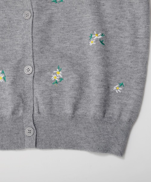 MERAKI(メラキ)の「小花刺繍カーディガン(カーディガン/ボレロ・レディース・グレー・L/M)」の15枚目の写真