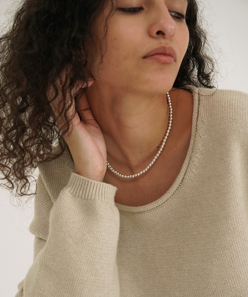 CLANE（クラネ）の「BALL CHAIN NECKLACE（ネックレス・レディース・シルバー・FREE）」の2枚目の写真