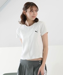 PUMA Lサイズ ホワイトTシャツ ブラックショートパンツ PUMA プーマ ショート Tシャツ(BK): 通常| プラザオンラインストア